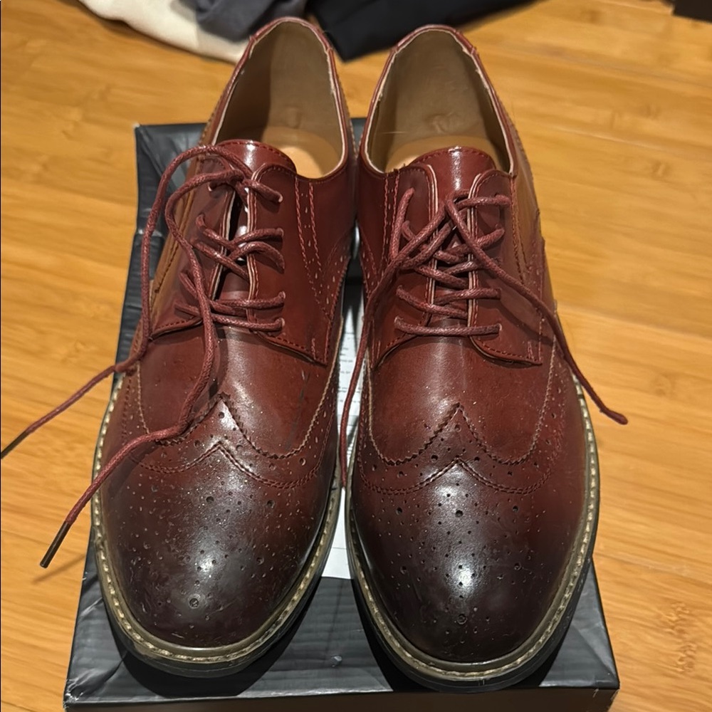 VANCE Co BUTCH wingtip oxford dress shoe